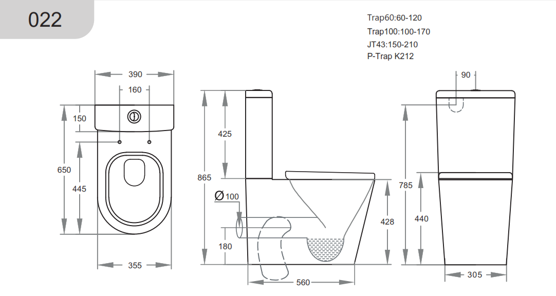 Livis KDK022 - Rimless Toilet