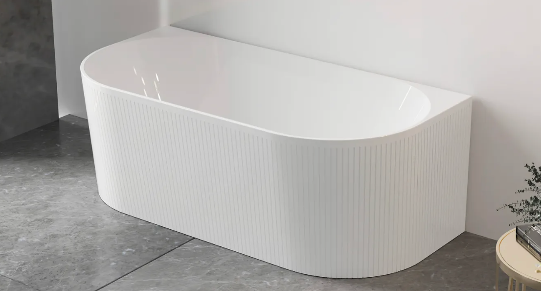 ATTICA NOOSA BATH BTW MULTIFIT 1700 MATT WHITE/GLOSS WHITE