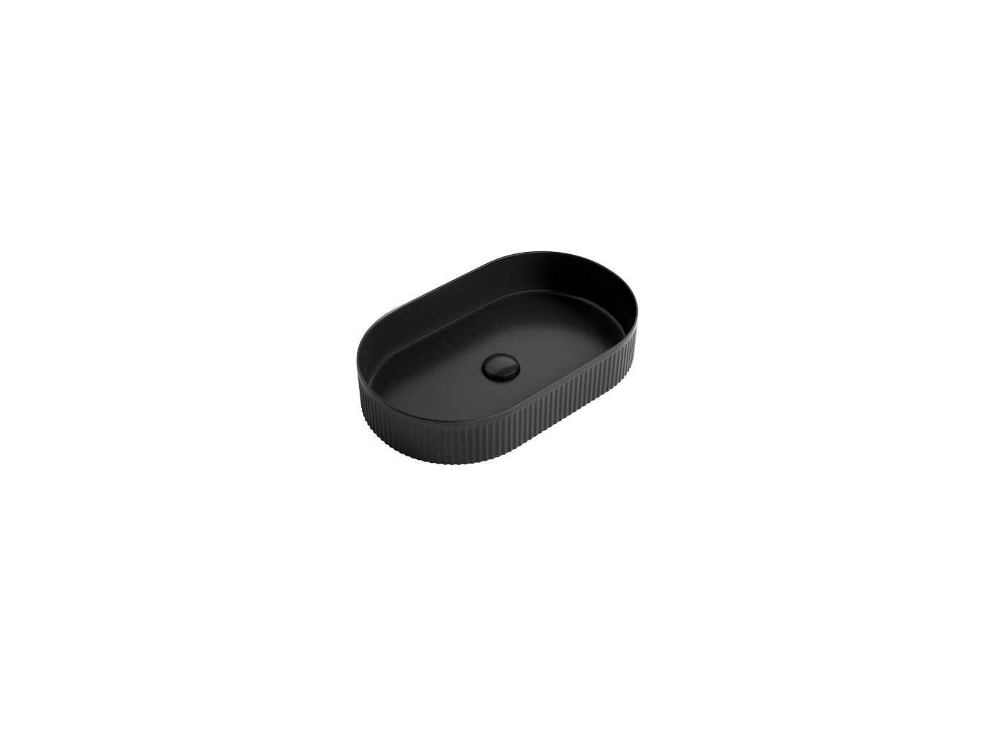 KENSINGTON 580X360X100 OVAL BASIN MATT BLACK