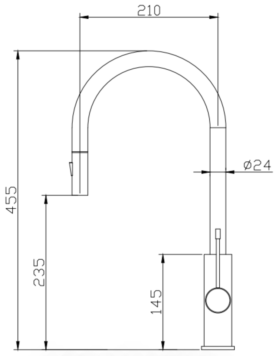 Aziz-II Pull Out Sink Mixer PCC1003