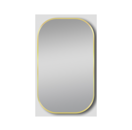 Matte Brushed Gold Mirror