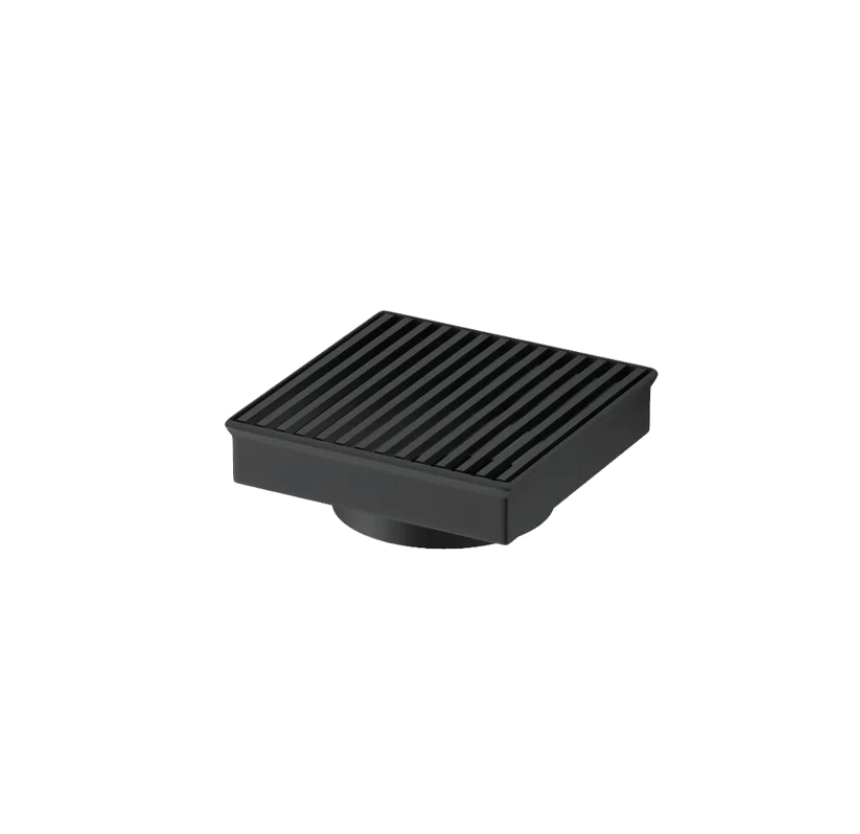 Matt Black Linear Floor Waste Drain Stainless Steel