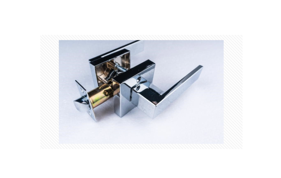 Gordon chrome finish passage lock