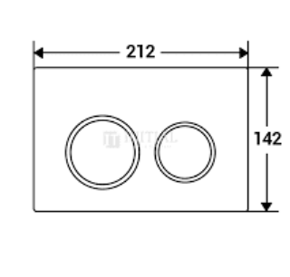 Geberit Kappa21 – Matt Chrome Plate with Chrome Trim