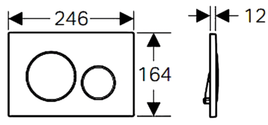 Geberit Sigma20 – Matt White Plate with White Trim