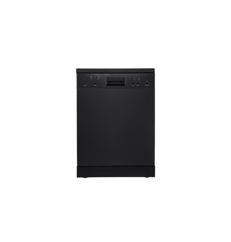 BLACK FREESTANDING DISHWASHER - 600MM 12 PLACE SETTINGS