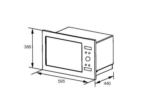 BUILT IN MICROWAVE WITH GRILL