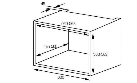BUILT IN MICROWAVE WITH GRILL