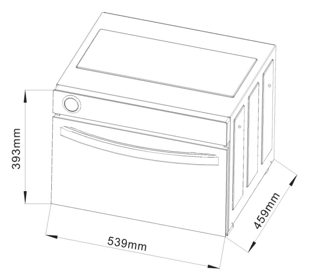 FREESTANDING STEAM OVEN - BLACK GLASS