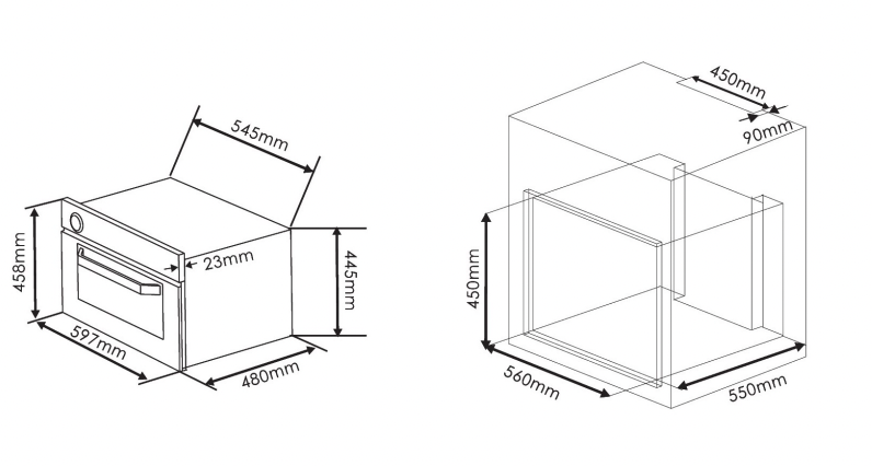 BUILT IN COMBI STEAM OVEN - STAINLESS STEEL