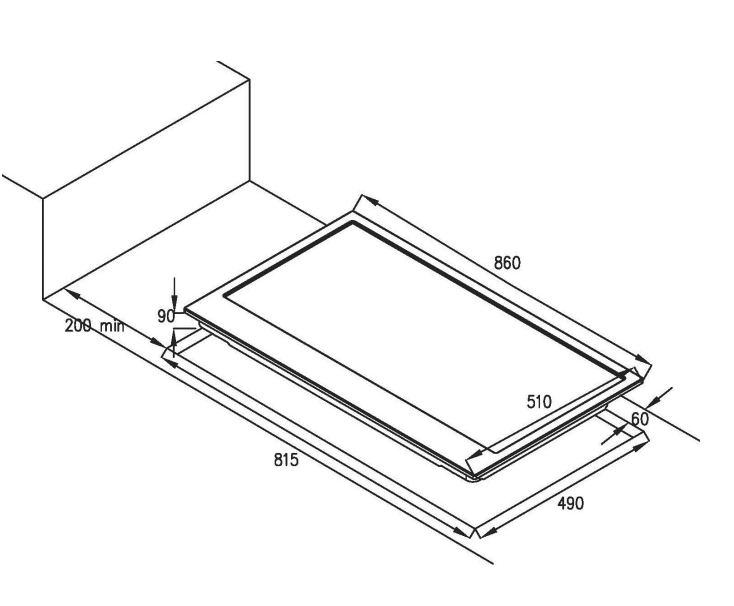 GAS COOKTOP - 900MM STAINLESS STEEL
