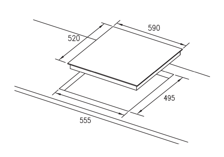 INDUCTION COOKTOP - 600MM WITH FLEXI ZONE