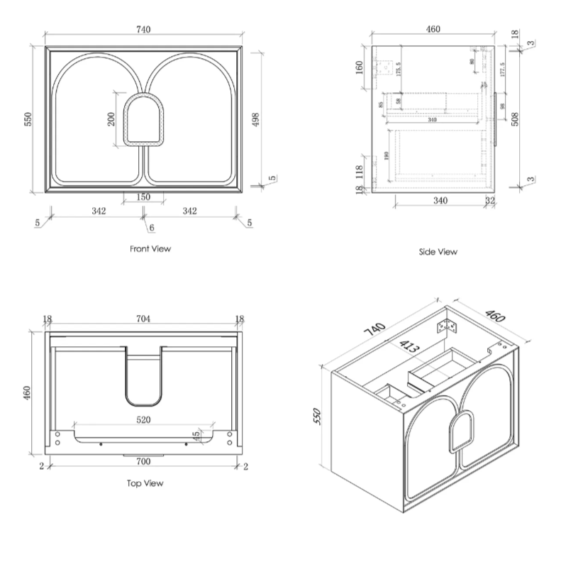 LAGUNA SATIN WHITE 750X460 VANITY