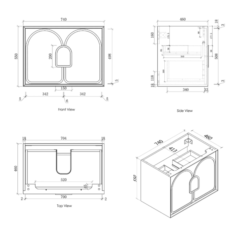 LAGUNA BLACK AMERICAN OAK 750X460 VANITY