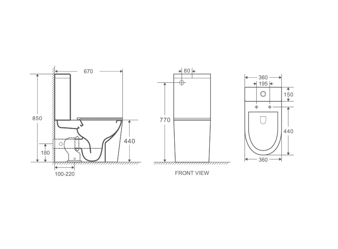 Vera Tornado toilet suite