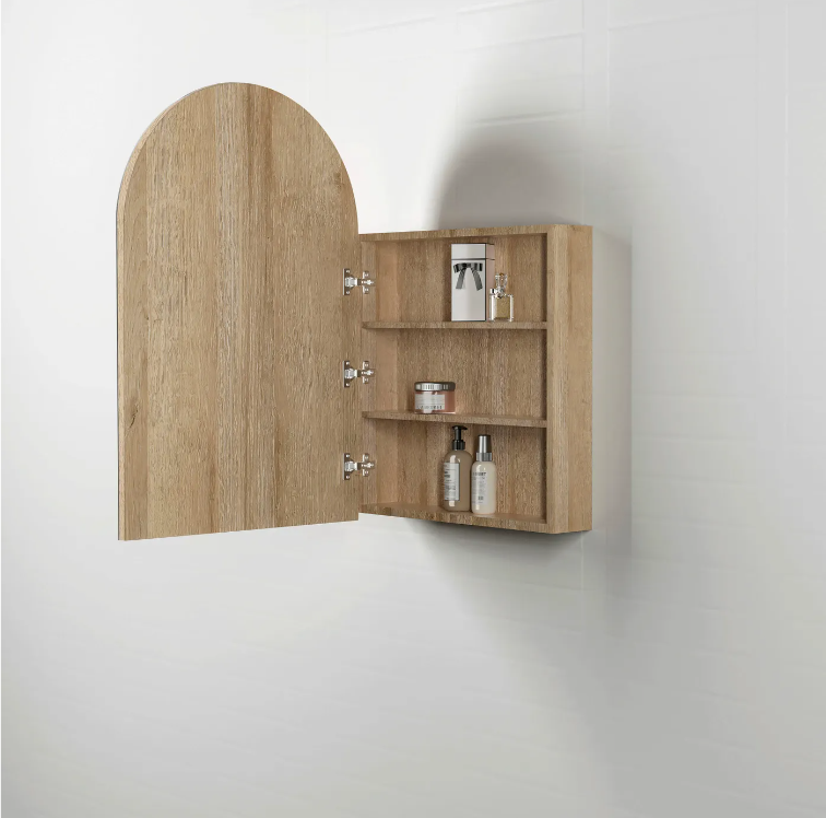 ARSV9060N - ARCHIE SHAVING CABINET 900X600X120 NATURAL OAK