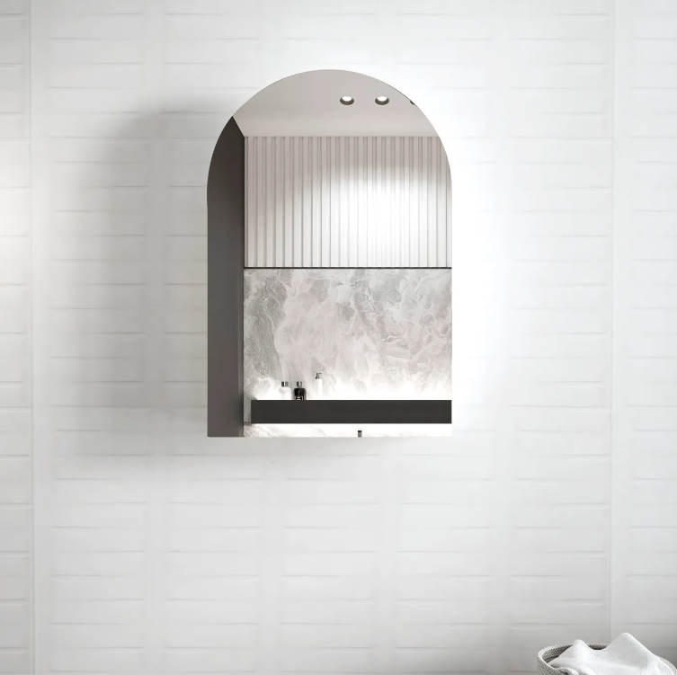 ARSV9060B - ARCHIE SHAVING CABINET 900X600X120 BLACK OAK
