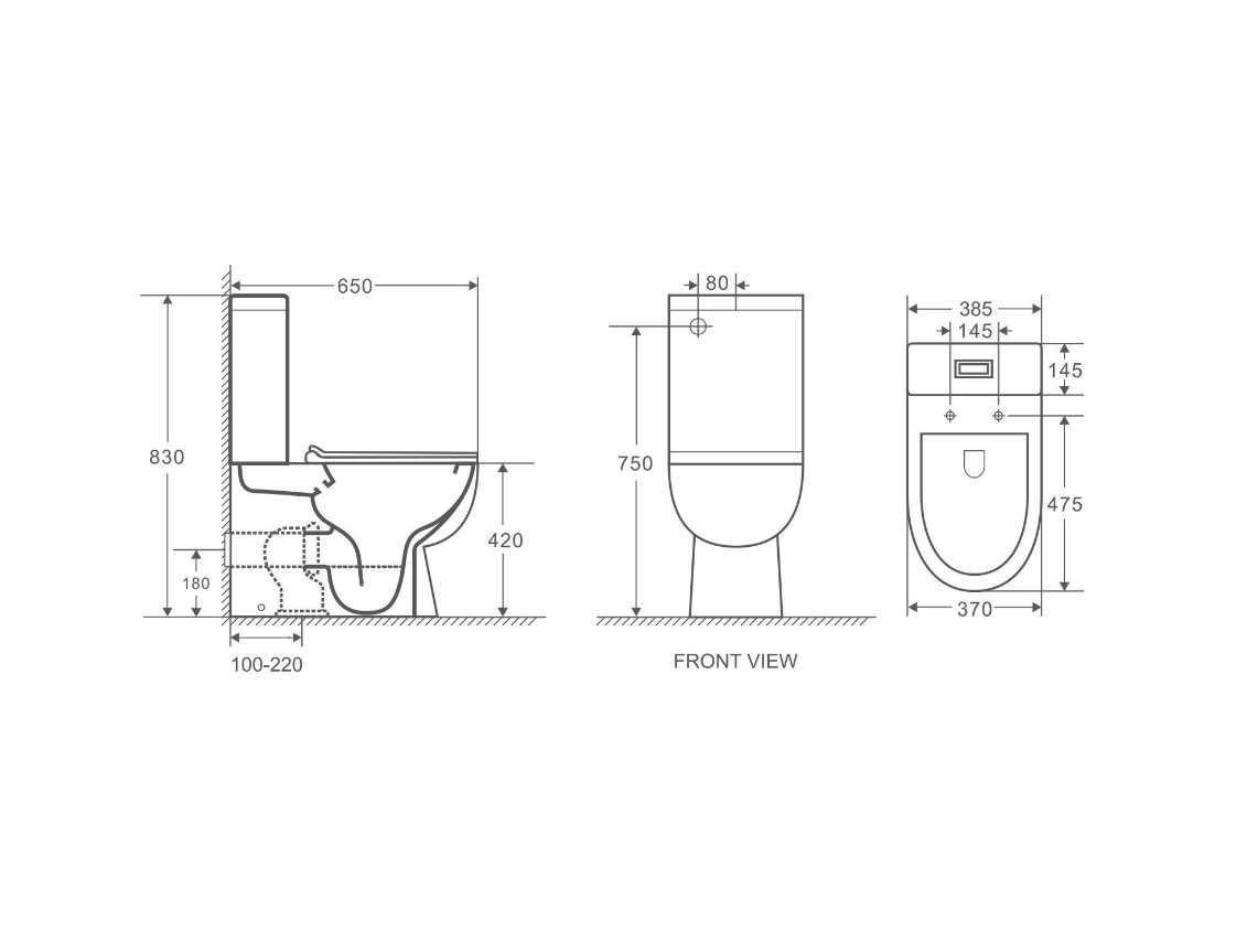 Moi - Back to Wall Toilet