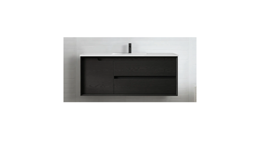 BLACK OAK BYRON 1200MM WALL HUNG VANITY