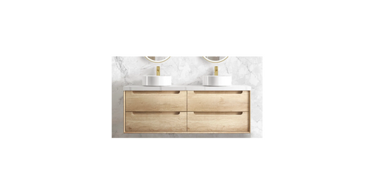 NATURAL OAK BYRON 1500MM WALL HUNG VANITY