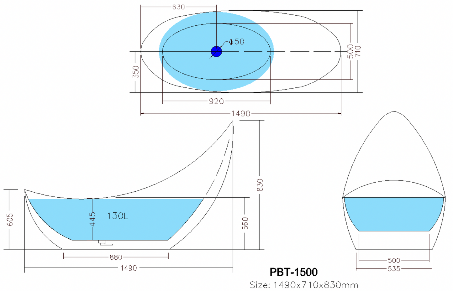 Posh PBT1500 OF