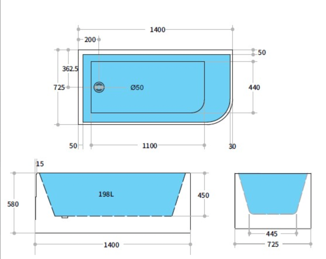 Corner CBT1400L-580