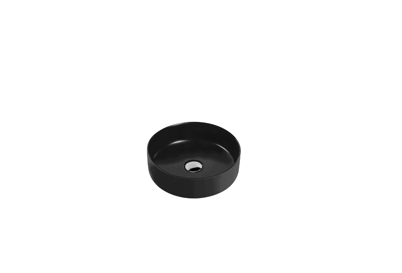 RADIUS ROUND BASIN 355X355 MATT BLACK