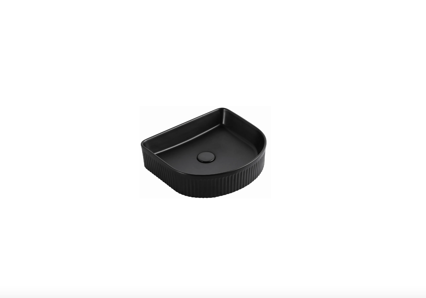 ARCHIE CERAMIC 415X365X100 MATT BLACK BASIN