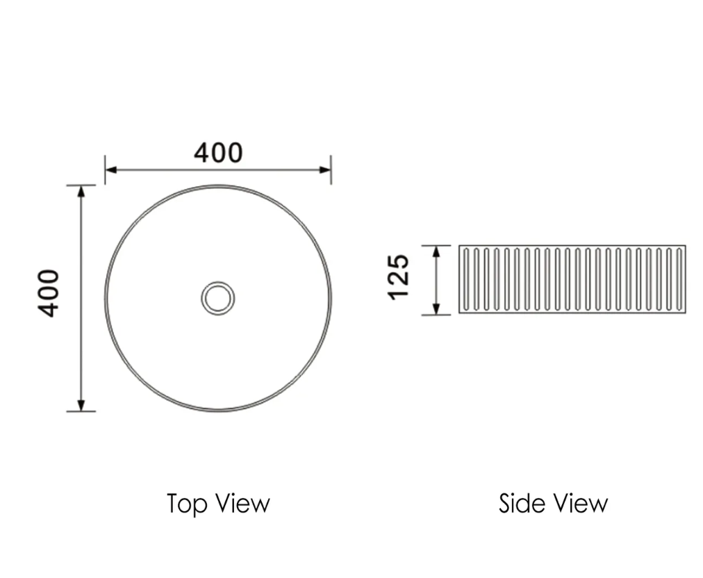 MARLO 400 ROUND MATT WHITE BASIN