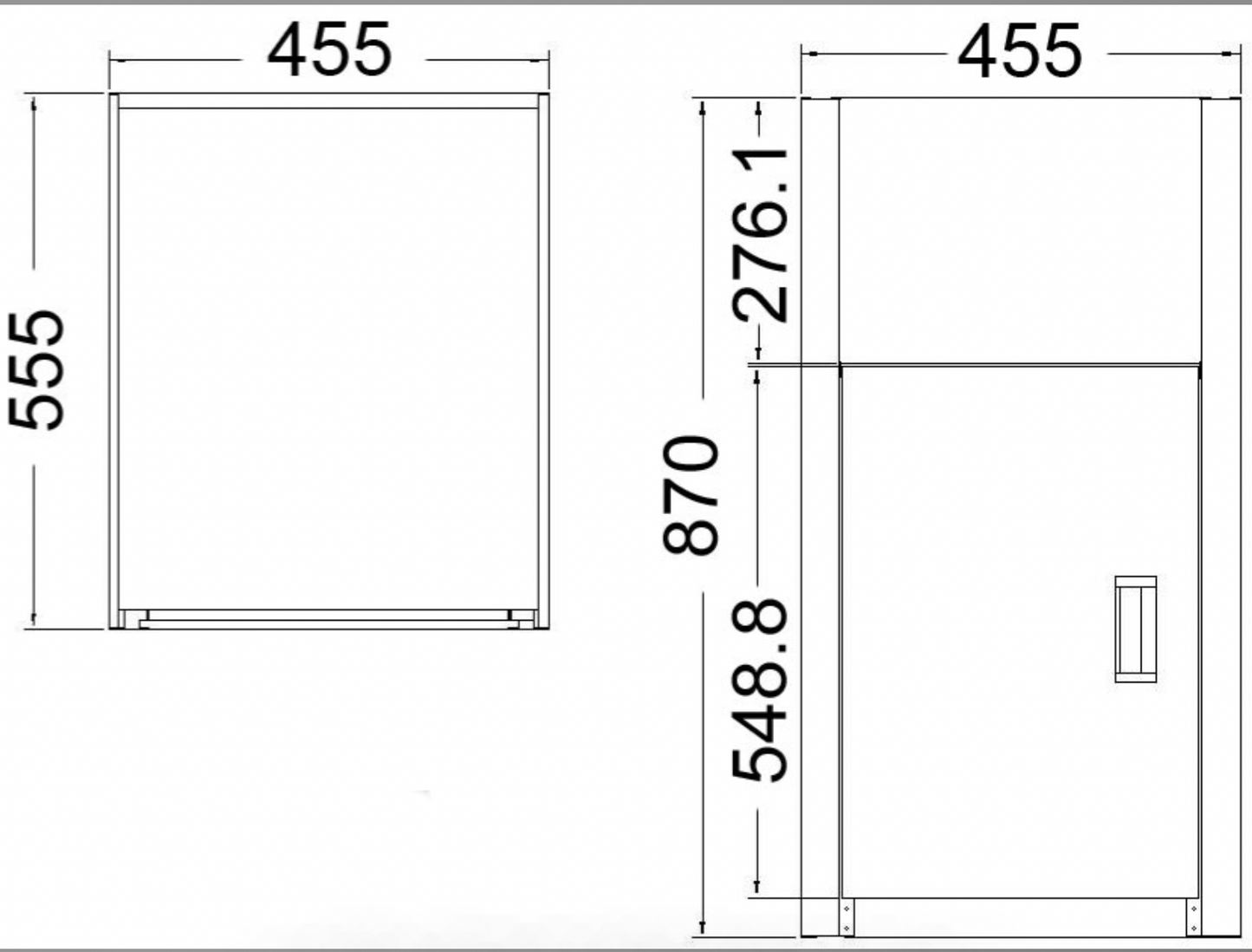 35L COMPACT LAUNDRY TUB & CABINET WITH SIDE HOLE- YH235L-H