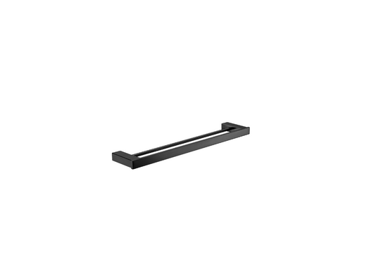 ROSA BLACK DOUBLE TOWEL RAIL 6408D-750-B