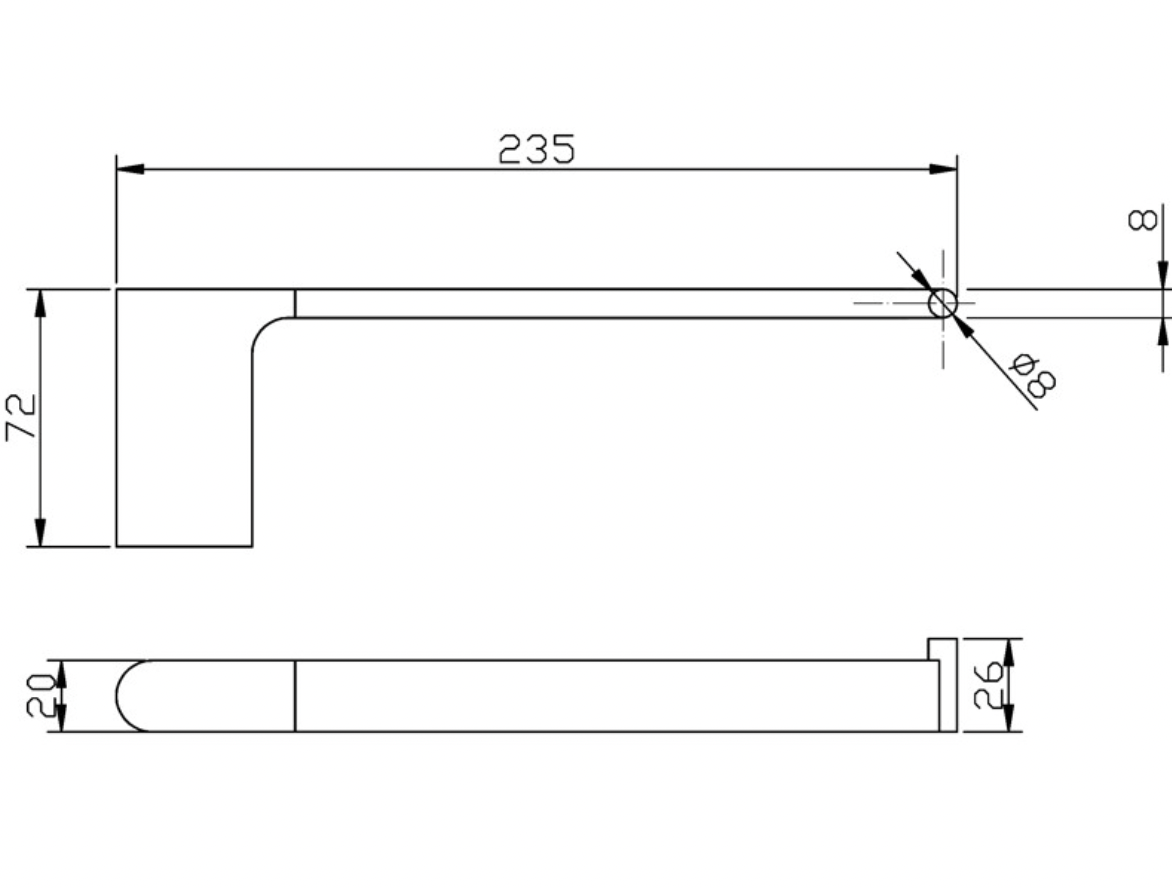 CORA TOWEL BAR - 5305