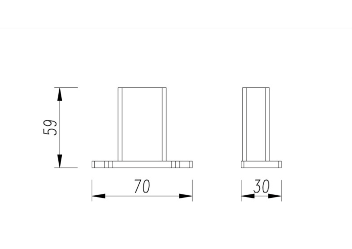 AIKO DOUBLE ROBE HOOK - 7110D