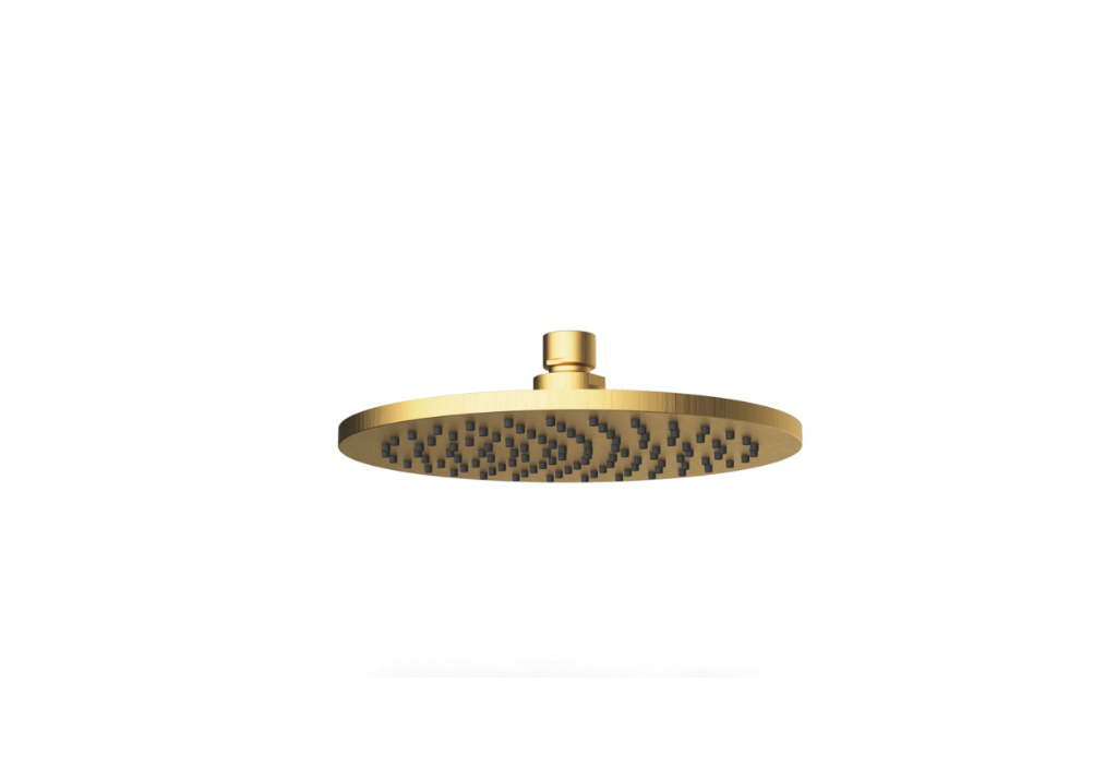 CORA ROUND BRASS SHOWER HEAD BG 200mm - PRB1056N-BG