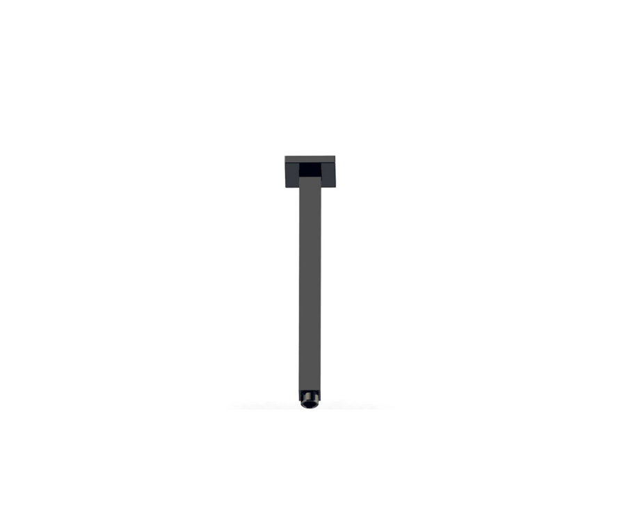 BLACK SQUARE VERTICAL SHOWER ARM - PRY002-B