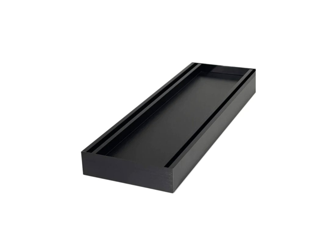 BRUSHED BLACK TILE INSERT 21mm