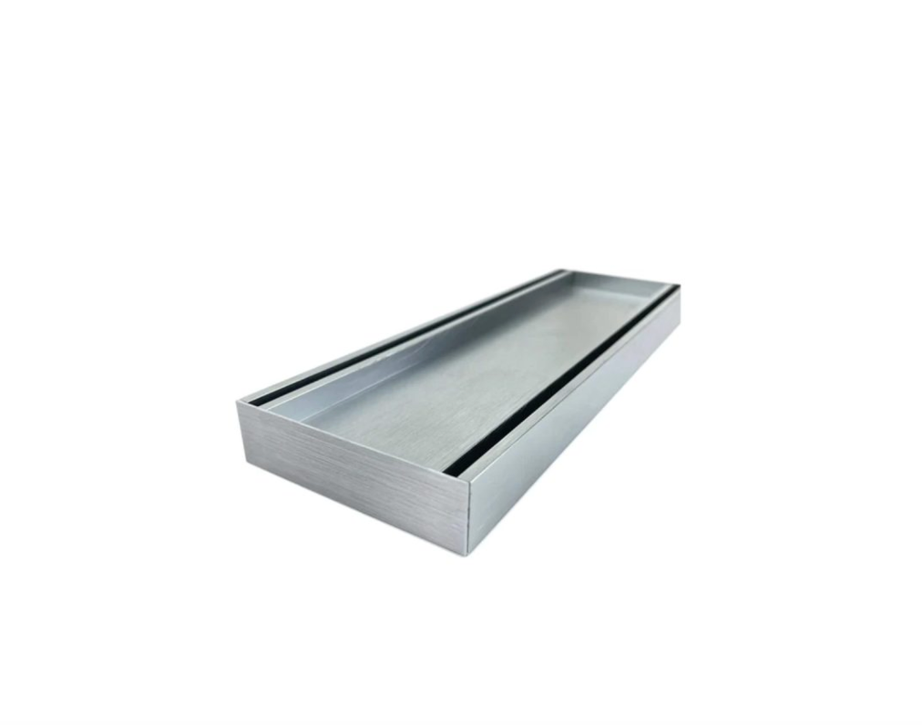 BRUSHED SILVER TILE INSERT 35mm