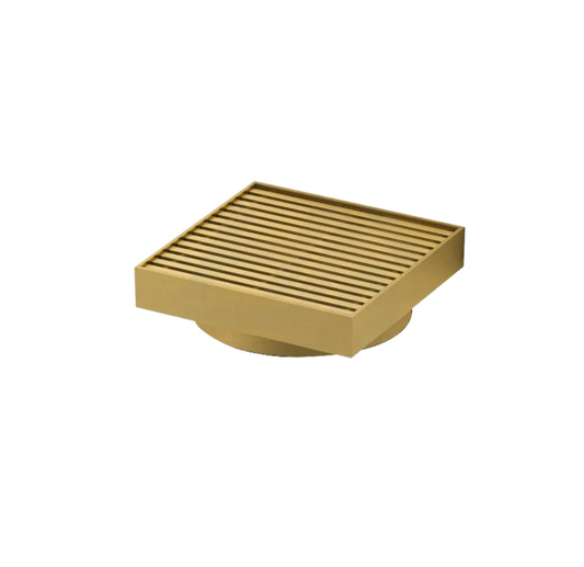 Brushed Gold Linear Floor Waste Drain Stainless Steel