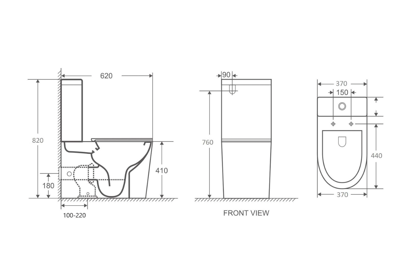 Aura Rimeless Toilet