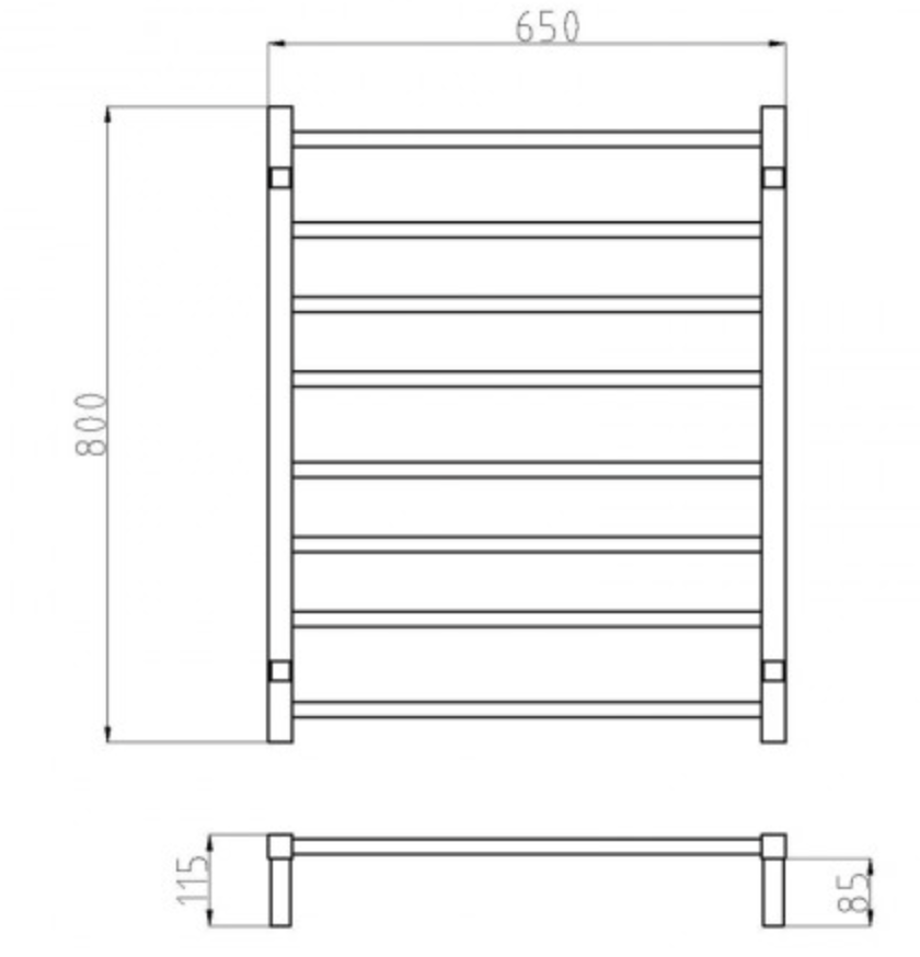 HEATED TOWEL RAIL - HTR-S6C