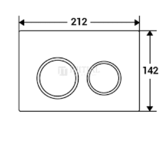 Geberit Kappa21 – Chrome Plate with Matt Chrome Trim