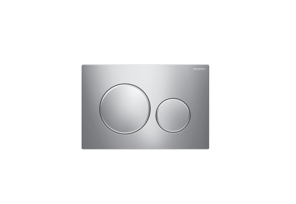 Geberit Sigma20 – Chrome Plate with Chrome Trim