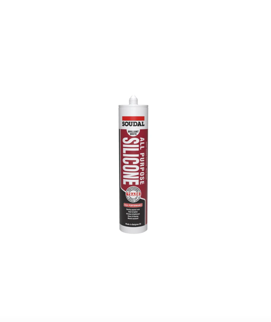 Soudal All Purpose Silicone - Brilliant White