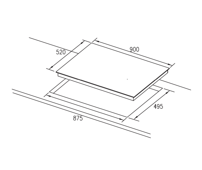 CERAMIC COOKTOP - 900MM TOUCH CONTROL