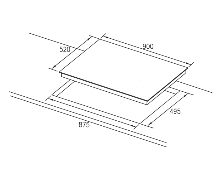 INDUCTION COOKTOP - 900MM WITH FLEXI ZONE